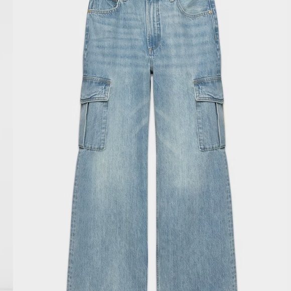 Denim Forum The Farrah Hi-Rise Cargo Jean - Picture 6 of 16